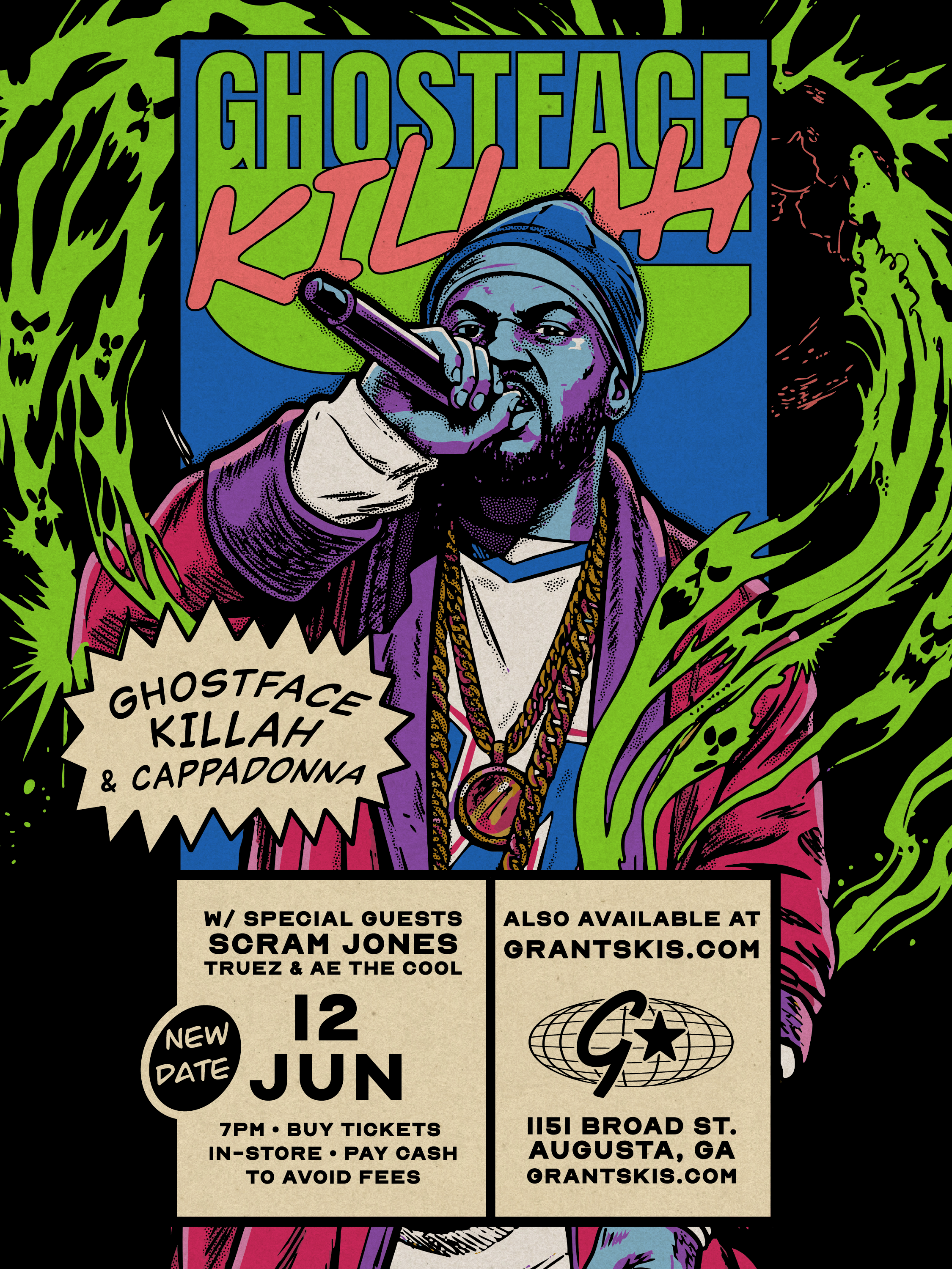GHOSTFACE KILLAH W/ CAPPADONNA, SCRAM JONES, AE THE COOL & TRUEZ
